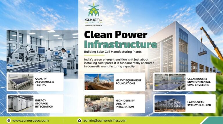 Turnkey EPC construction of a high-tech solar cell and photovoltaic manufacturing plant facility in India